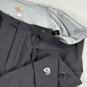 Mountain‎ Hardwear Womens Convertible Hiking Pants Size 14 Black Outdoor Zip Off